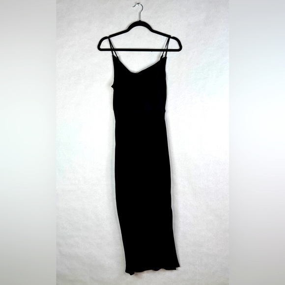 ANTHROPOLOGIE Elyse Bias Slip Dress - Black - Sz XS - Picture 11 of 11